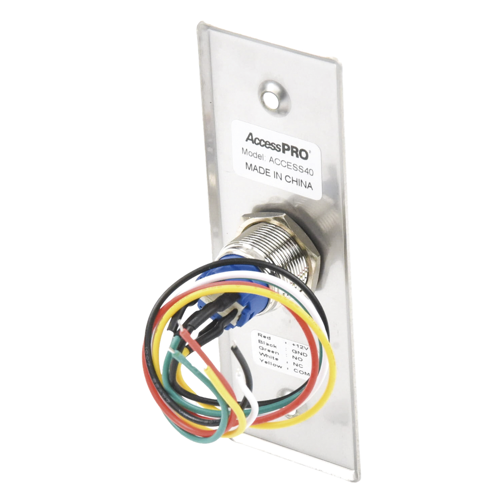 Botón de salida con aro iluminado AccessPRO ACCESS40