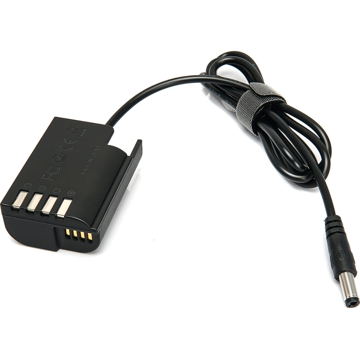 Adaptador de Corriente ANDYCINE 2-Pin DC Barrel to DMW-BLK22 Dummy Cable para Panasonic Cameras - vista frontal