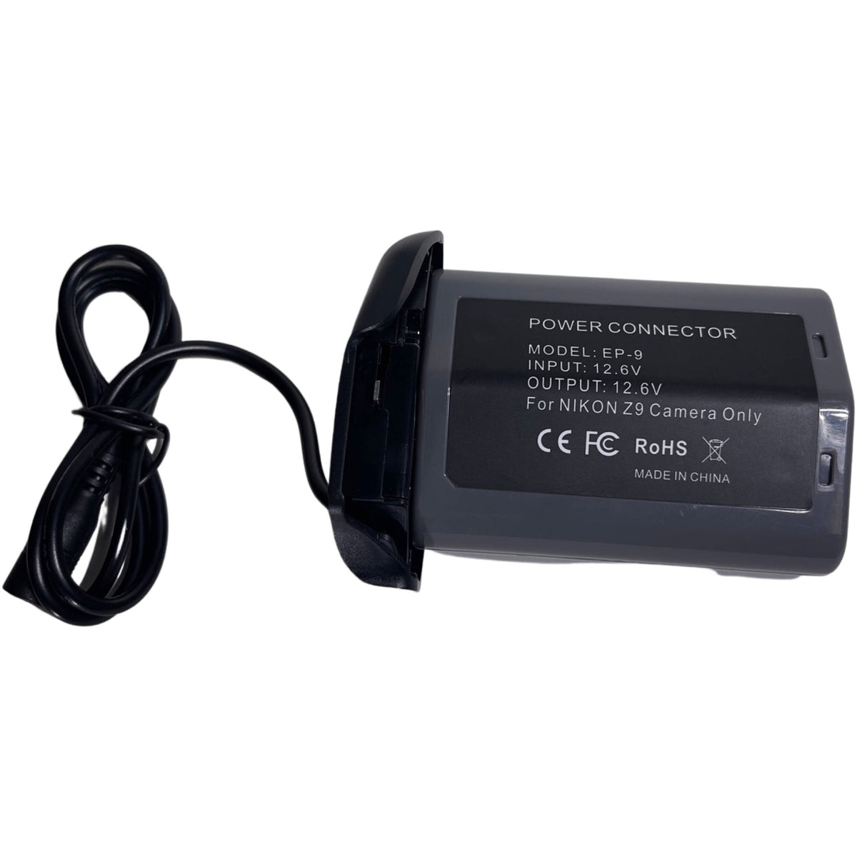 Adaptador de Corriente Bescor Nikon EN-EL18-Style Dummy con Cord - vista principal