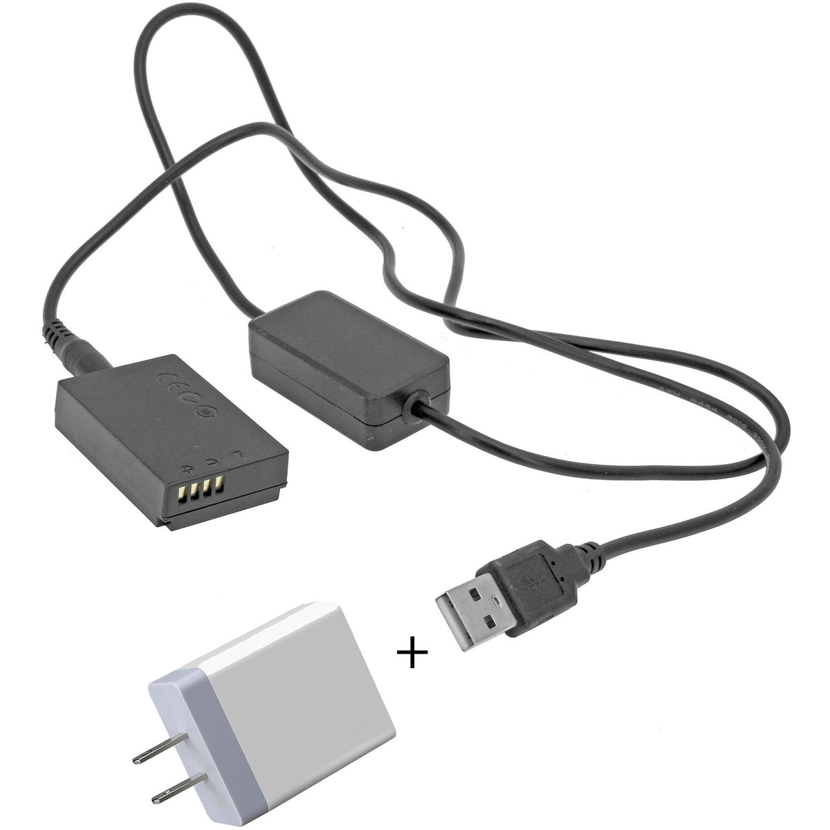 Adaptador de Corriente GyroVu USB to Canon LP-E12 Dummy Intelligent Cable con 3.1A Power Supply (40") - vista principal