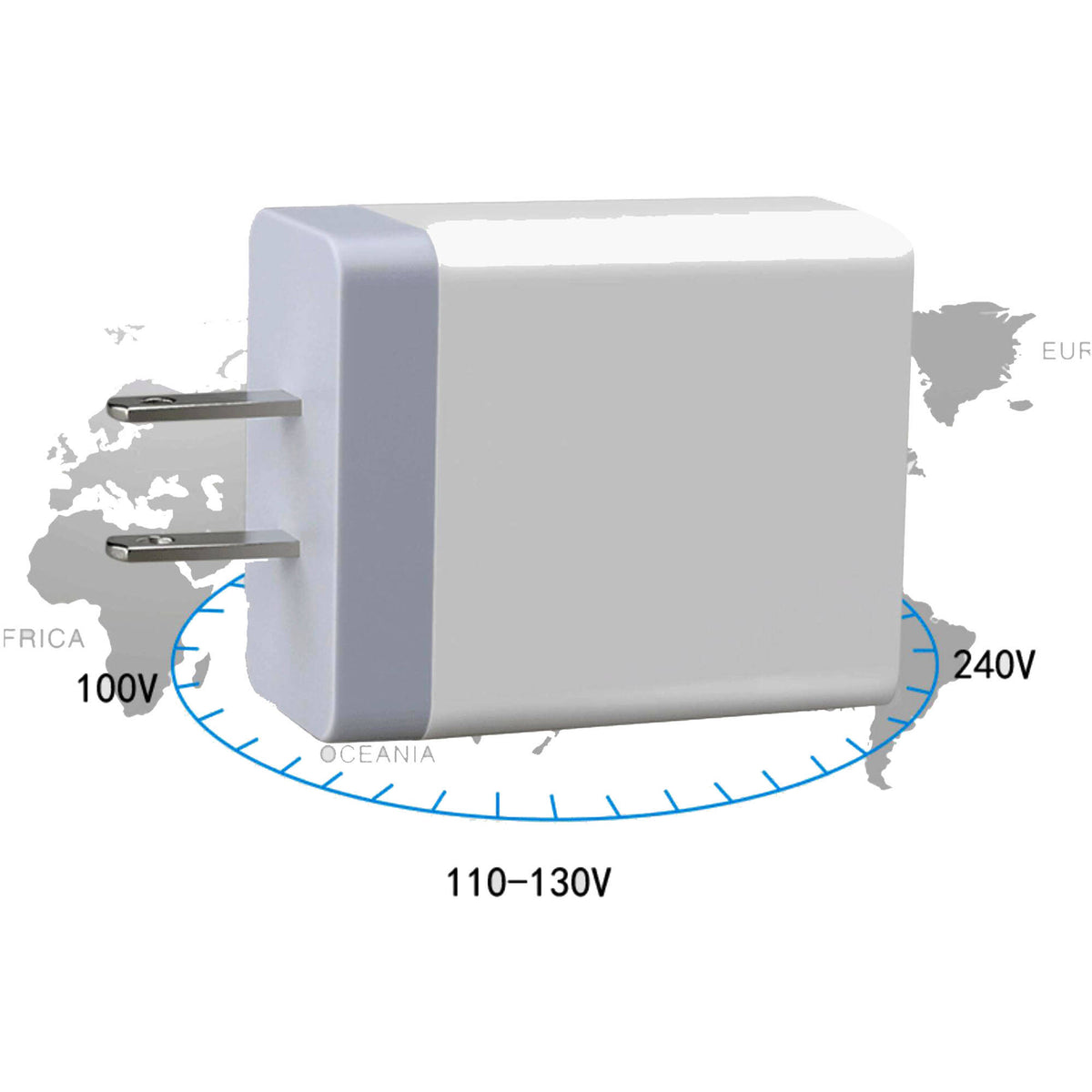 Adaptador de Corriente GyroVu USB to Canon LP-E12 Dummy Intelligent Cable con 3.1A Power Supply (40") - vista lateral