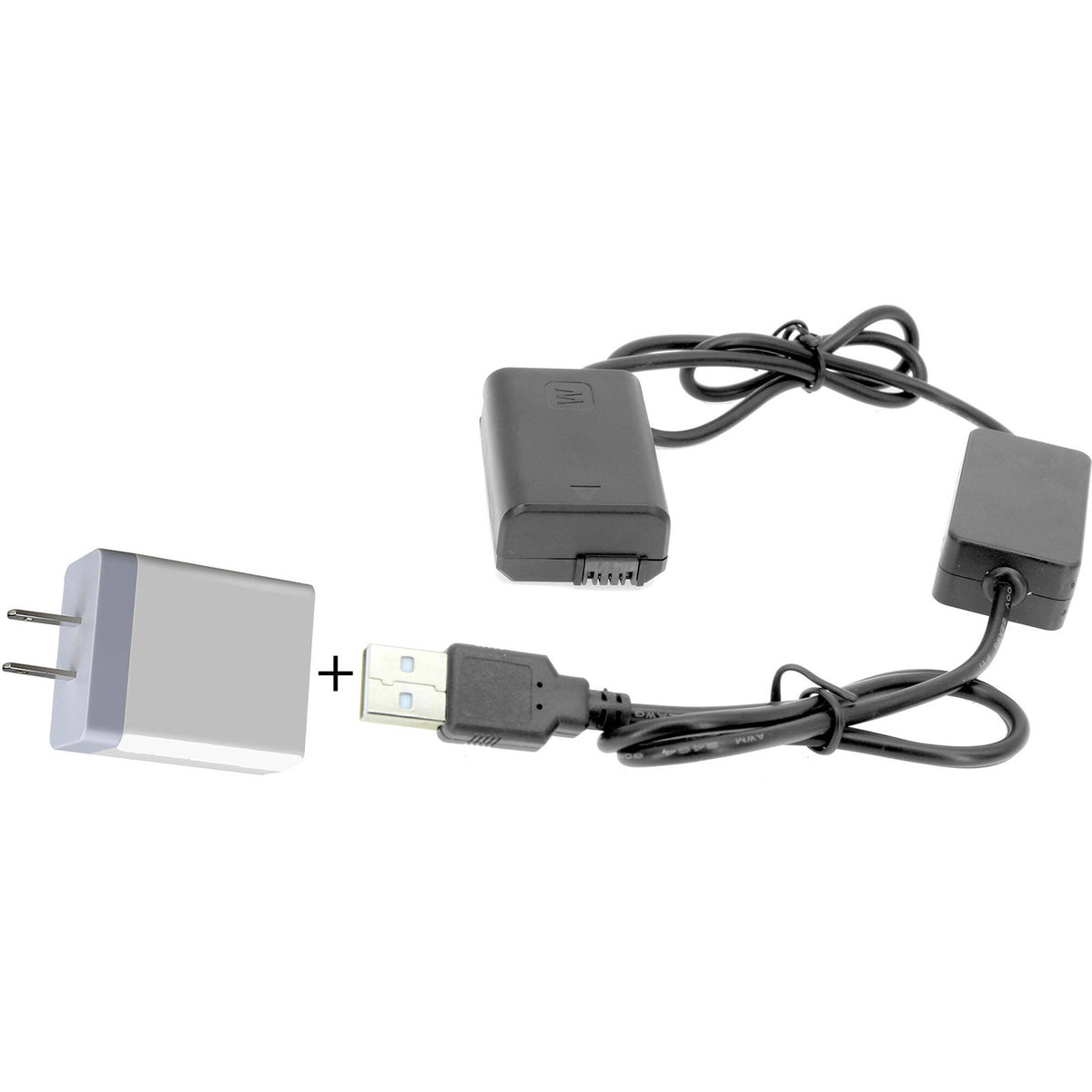 Adaptador de Corriente GyroVu USB to Sony NP-FW50 Dummy Intelligent Cable con 3.1A Power Supply (40") - vista principal