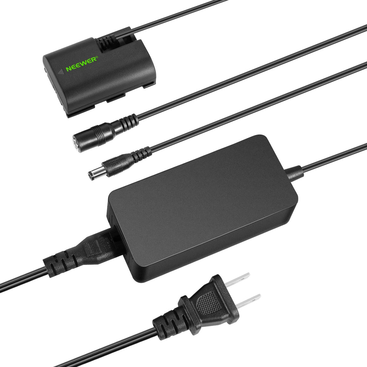 Adaptador de Corriente Neewer LP-E6 Dummy y Kit - vista principal