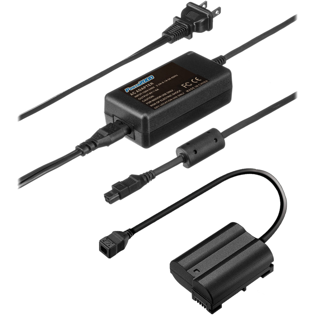 Adaptador de Corriente Power2000 AC-EL15CV3 / Kit para Nikon EN-EL15c - vista principal