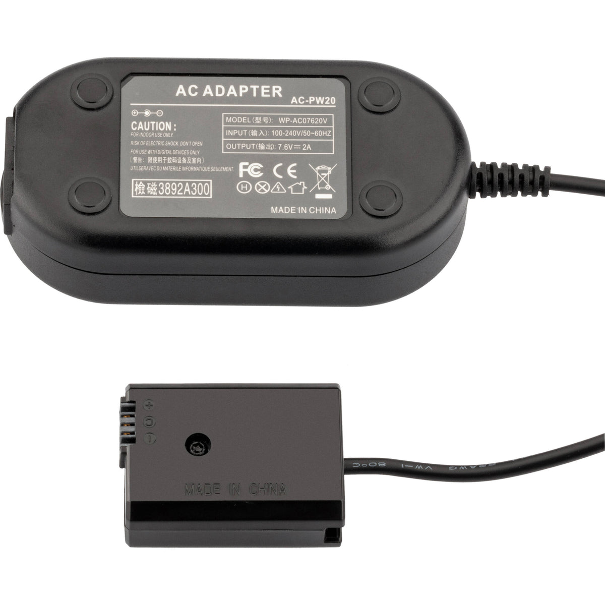 Adaptador de Corriente Watson CBA-S1 - vista trasera