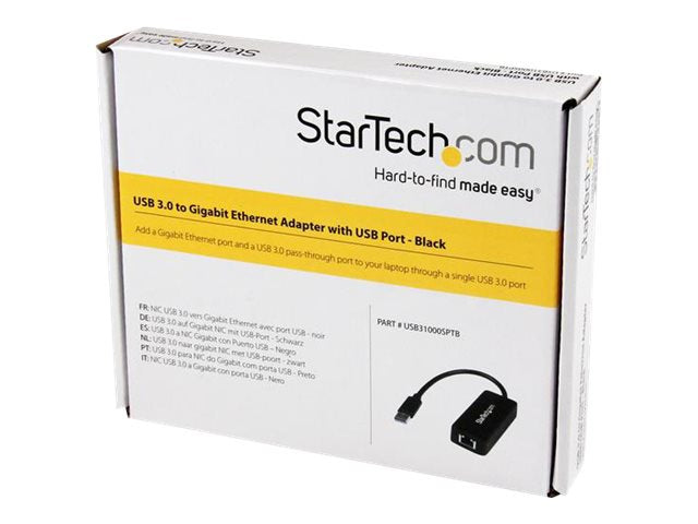 Adaptador WiFi Red StarTech.com StarTech USB 3.0 to Gigabit Ethernet NIC Network Adapter w/USB Port - vista 5