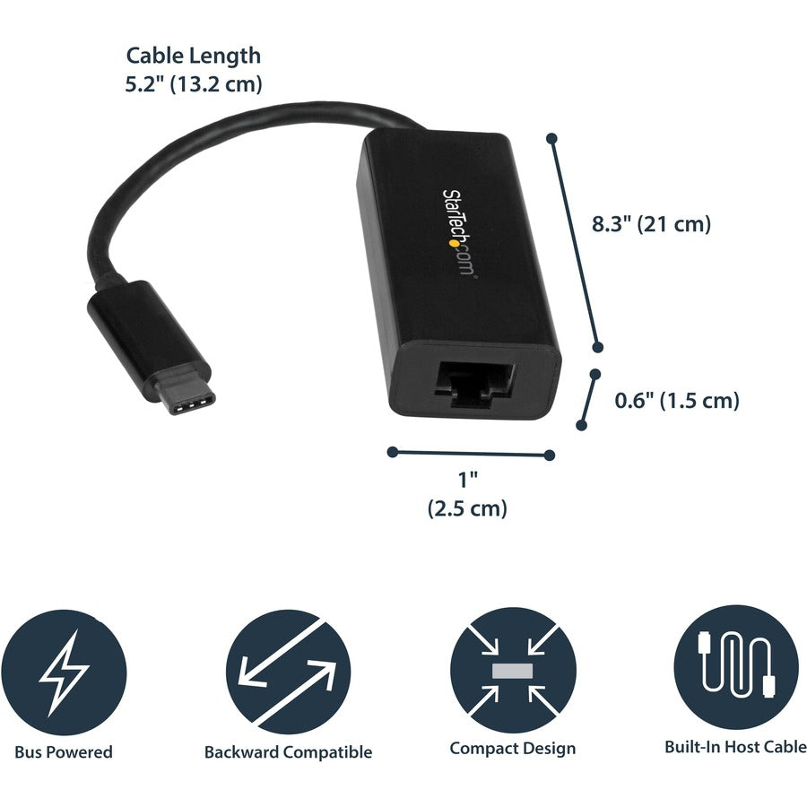 Adaptador WiFi Red StarTech.com StarTech USB C to Gigabit Ethernet Adapter - vista 7