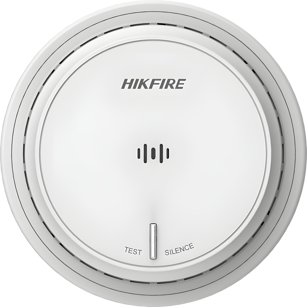 Detección de Incendio Hikvision - Detector de Humo Autónomo - No Requiere Panel - Botón para Silenciar - Alarma de 85 dB