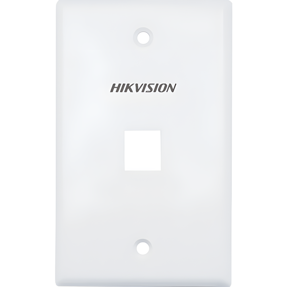 Cableado Estructurado Hikvision - Placa Pared (Face Plate - 1 Puerto - Color Blanco - Caja con 20 Piezas - DS-1FPA1-A