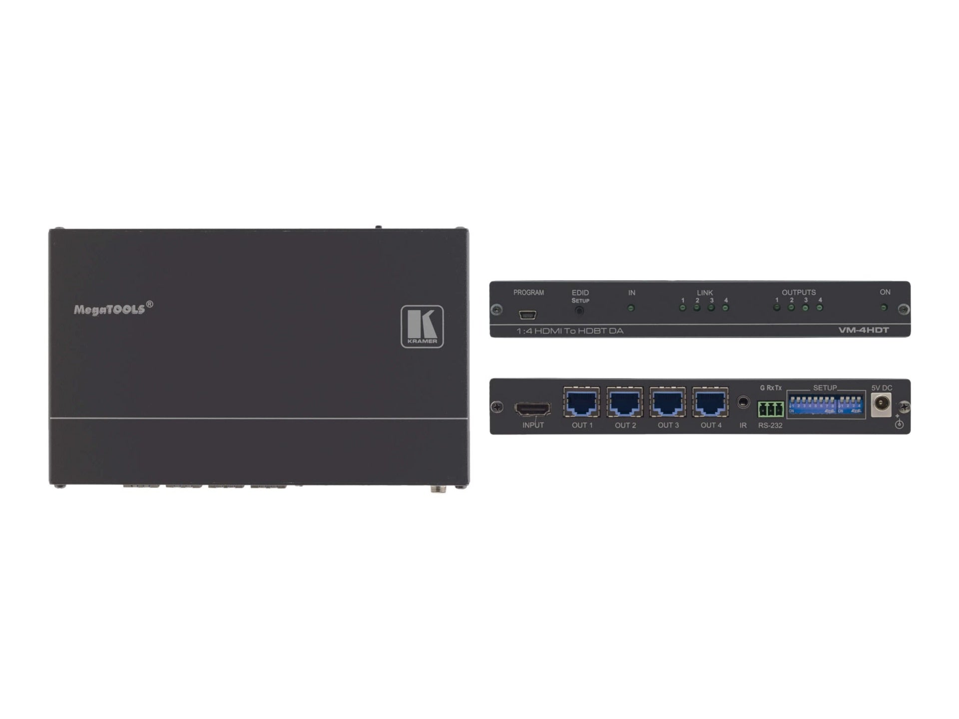 Amplificador-Grabadora Kramer MegaTOOLS VM-4HDT distribution amplifier - vista 2