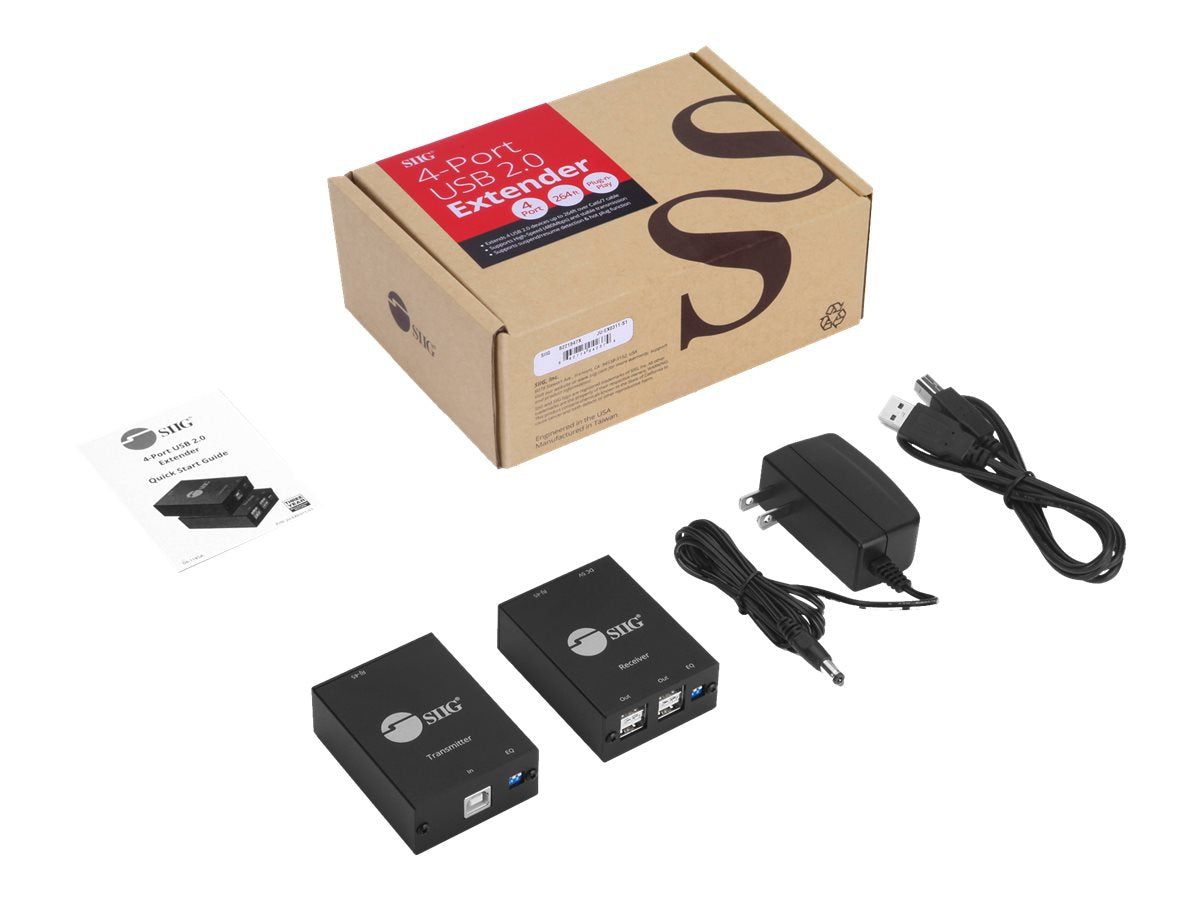 Amplificador-Grabadora SIIG 4-Port USB 2.0 Extender (Transmitter & Receiver) - vista 5