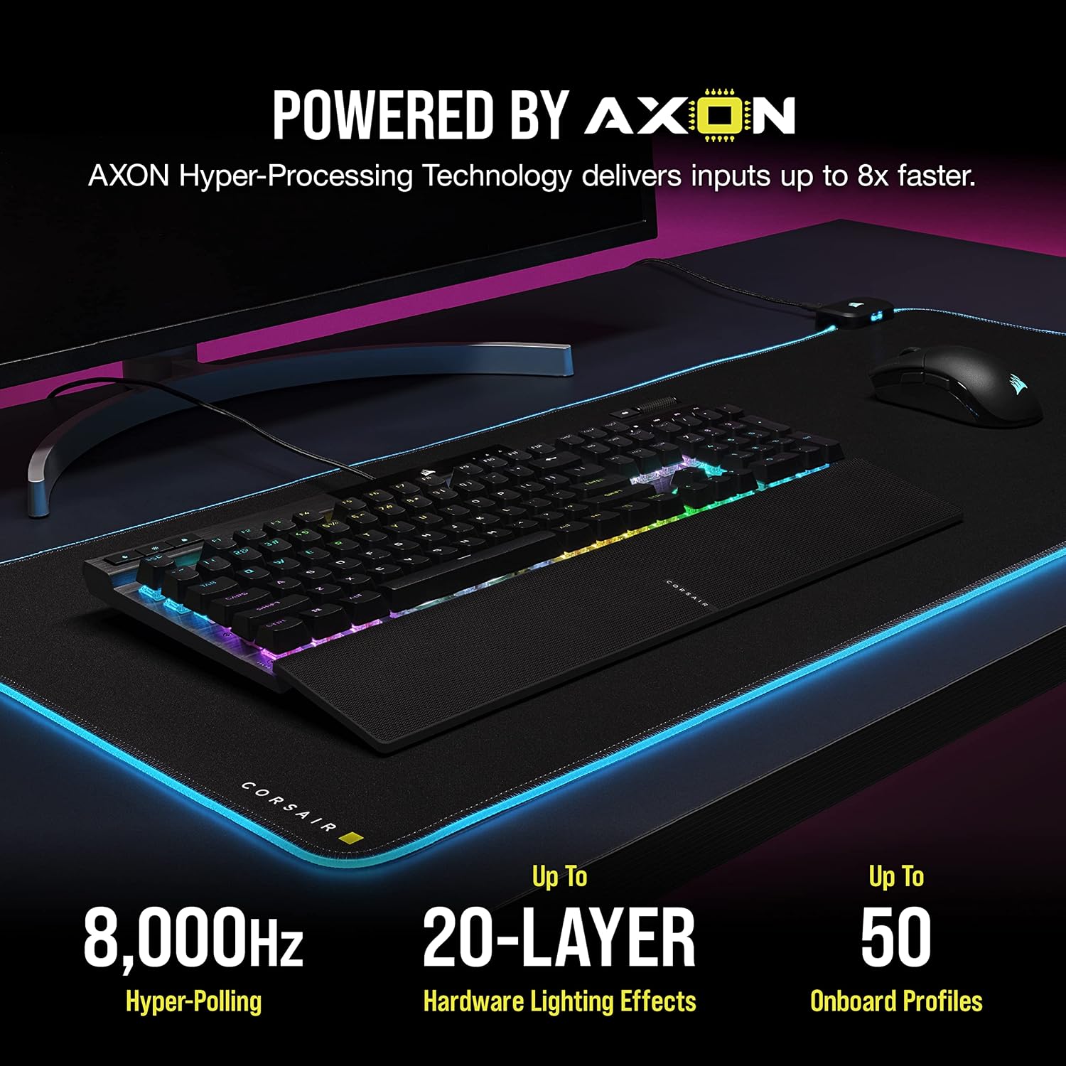 Teclado mecanico Corsair K70 RGB PRO Cherry MX Brown — vista 4