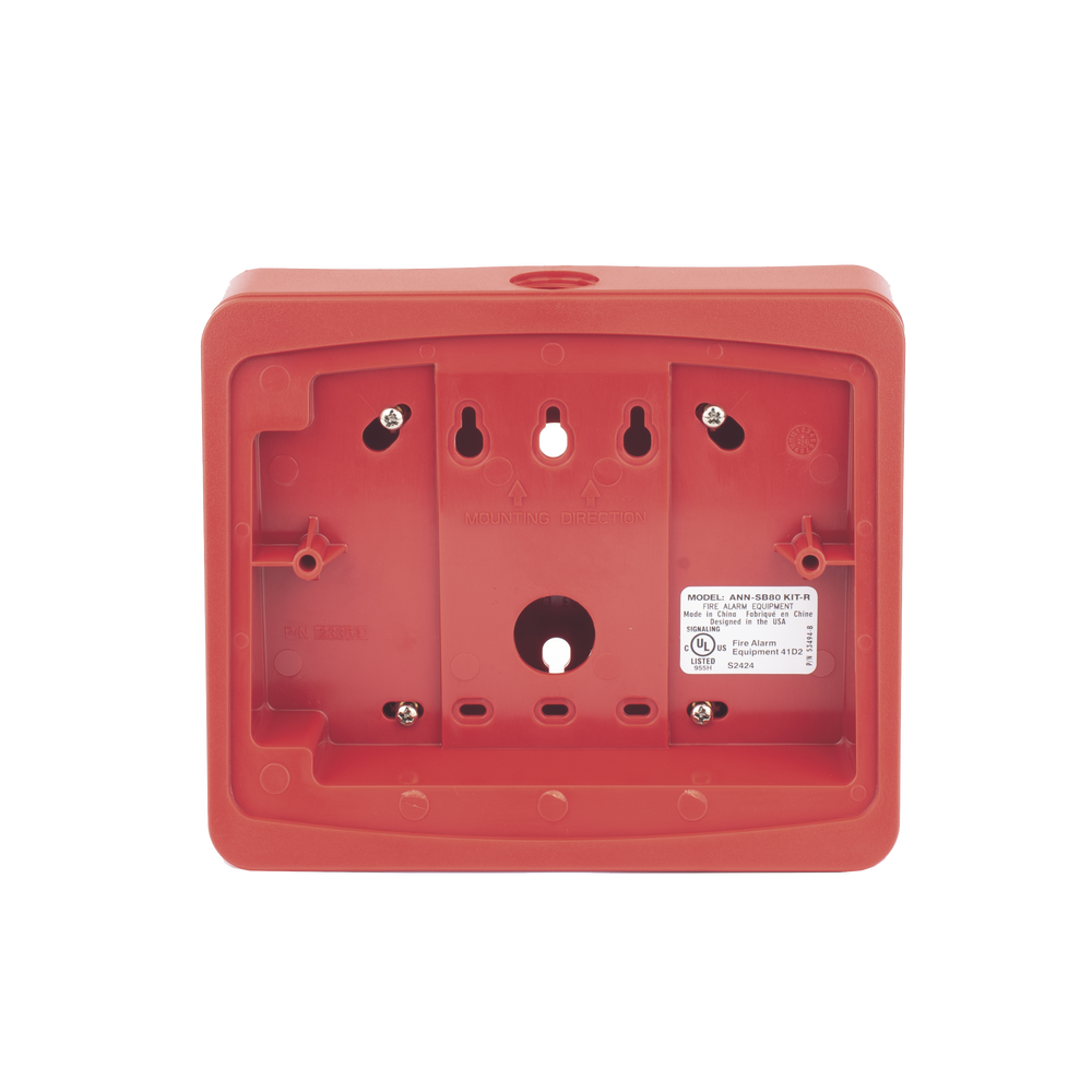 Caja de montaje en color rojo Fire-Lite ANN-SB80KIT-R