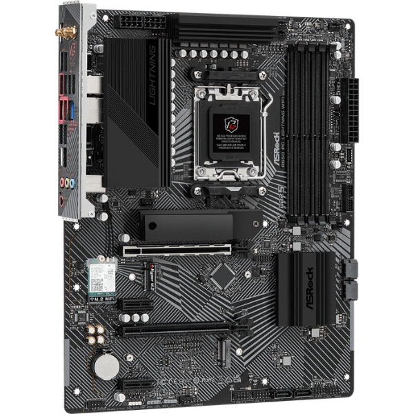 asrock-b650-pg-lightning-wifi-motherboard-am5-ddr5-pcie-5-wifi-6e-atx-negro-vista_2