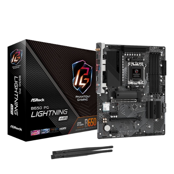 asrock-b650-pg-lightning-wifi-motherboard-am5-ddr5-pcie-5-wifi-6e-atx-negro-vista_5