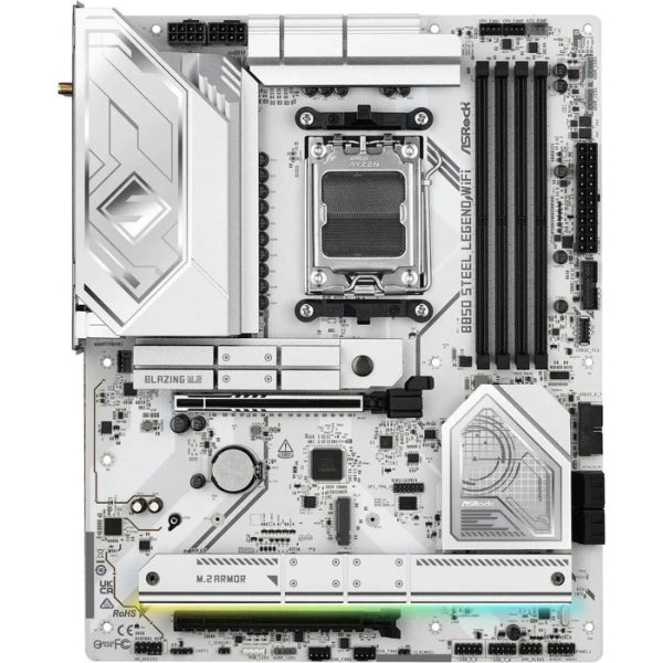 asrock-b850-steel-legend-wifi-motherboard-am5-ddr5-8000-pcie-5-wifi-7-usb4-atx-blanco-vista_4