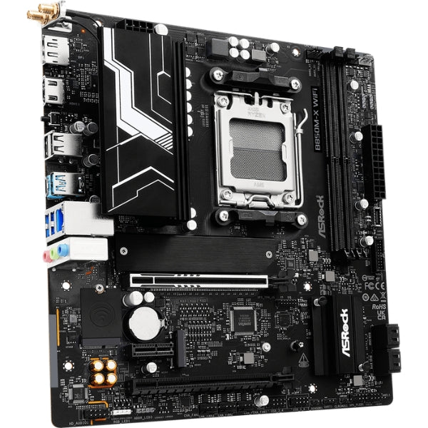 asrock-b850m-x-wifi-r2-0-tarjeta-madre-micro-atx-am5-ddr5-pcie-5-m2-wifi-6e-vista_3