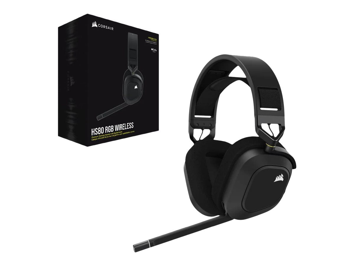 Auriculares Gaming Corsair HS80 RGB WIRELESS Premium Gaming Headset - vista 1