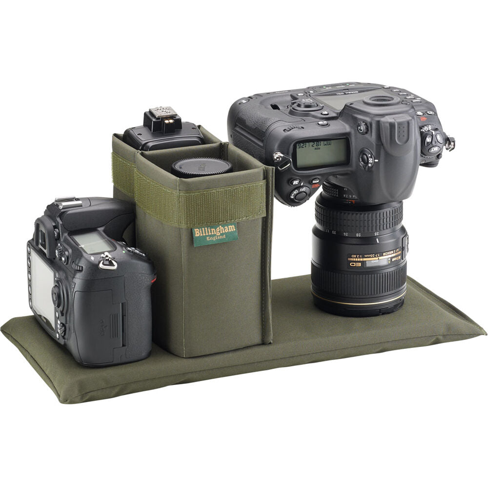 Bandolera Billingham 335 MKII /Laptop (Sage FibreNyte / Chocolate Leather Trim, 10L) - vista lateral