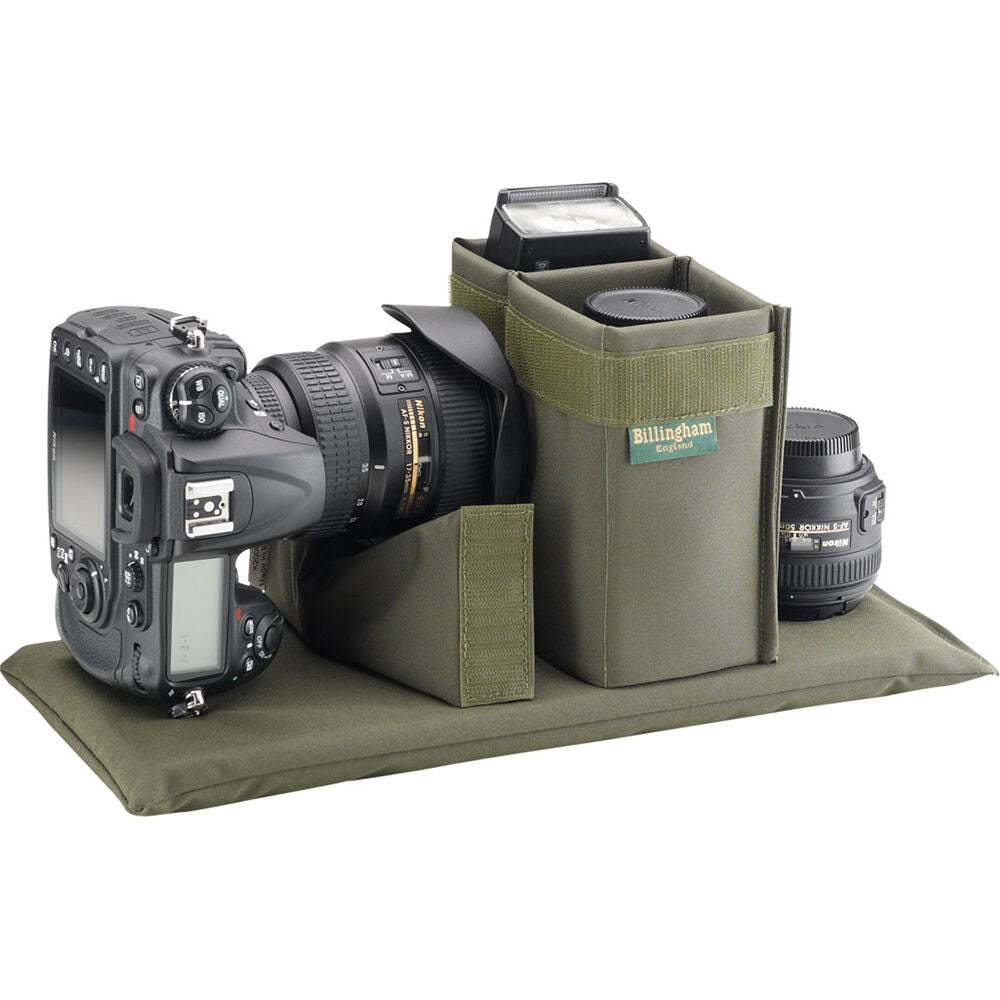 Bandolera Billingham 335 MKII /Laptop (Sage FibreNyte / Chocolate Leather Trim, 10L) - puertos y conexiones