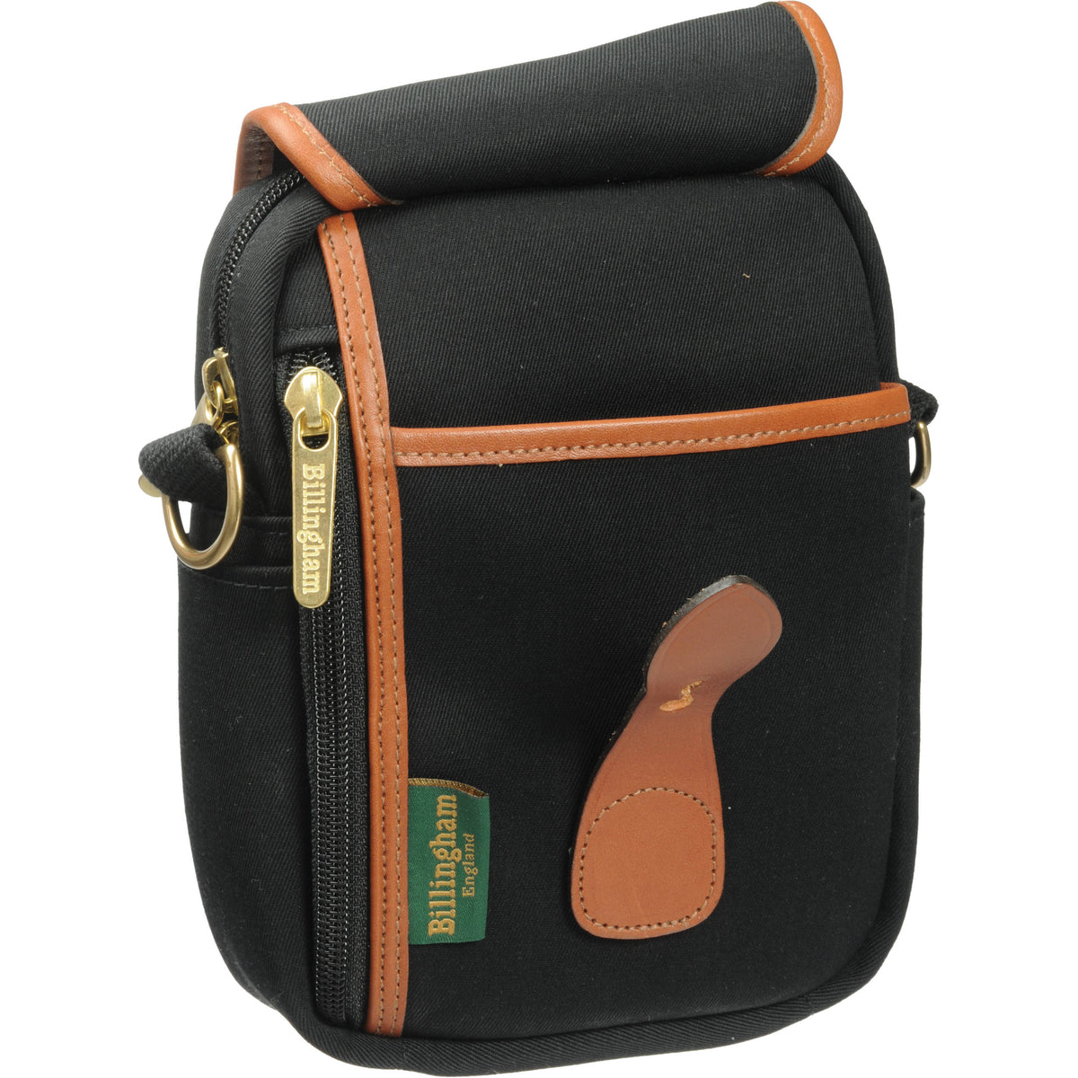 Bandolera Billingham Compact Stowaway (Negro Canvas / Beige Leather Trim, 1.8) - vista frontal