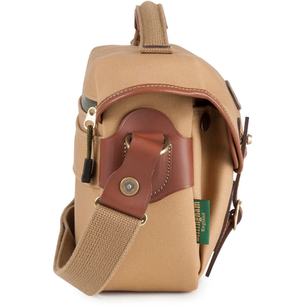 Bandolera Billingham Hadley Chico Pro (Khaki Canvas/Beige Leather Trim, 5L) - contenido de la caja