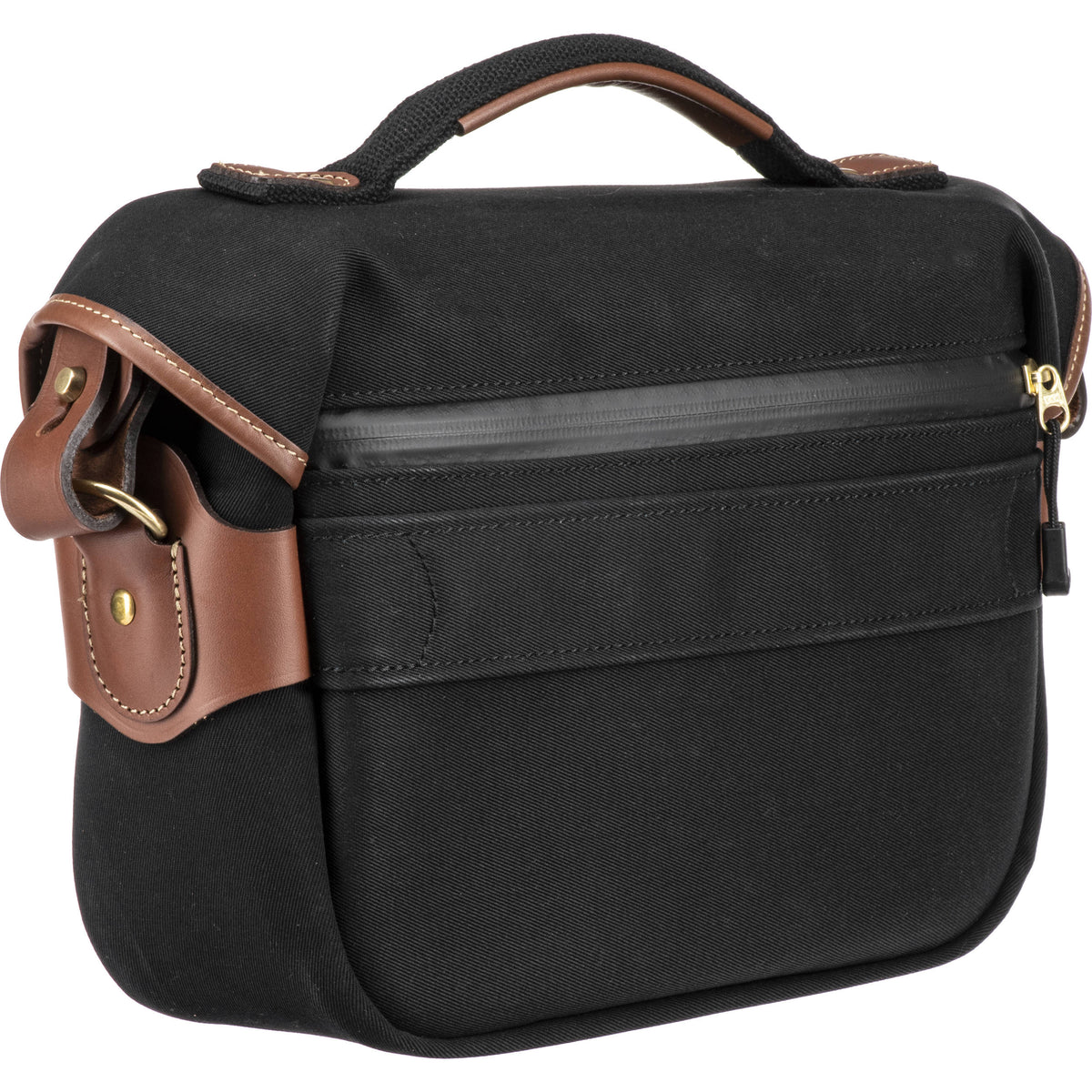 Bandolera Billingham Hadley Chico Pro (Negro Canvas/Beige Leather Trim, 5L) - vista trasera