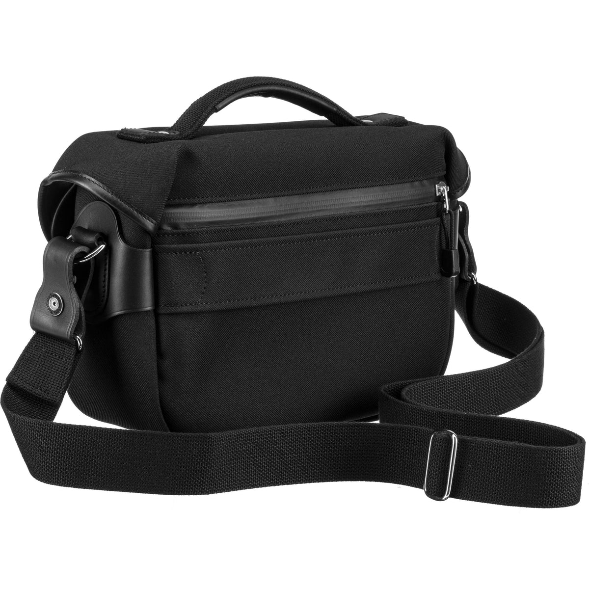 Bandolera Billingham Hadley Chico Pro (Negro FibreNyte/Negro Leather Trim, 5L) - vista trasera