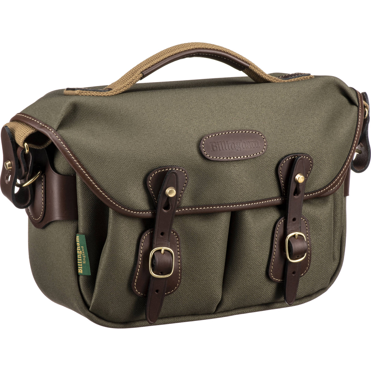 Bandolera Billingham Hadley Chico Pro (Sage FibreNyte/Chocolate Leather Trim, 5L) - vista principal