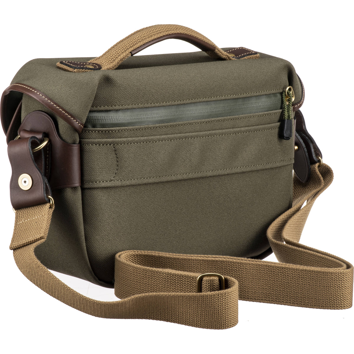 Bandolera Billingham Hadley Chico Pro (Sage FibreNyte/Chocolate Leather Trim, 5L) - vista lateral