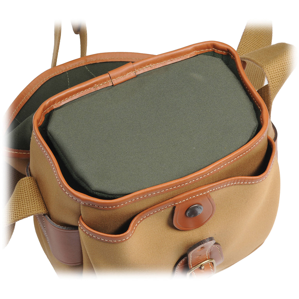 Bandolera Billingham Hadley Digital (Khaki Canvas / Beige Leather Trim, 3L) - vista trasera