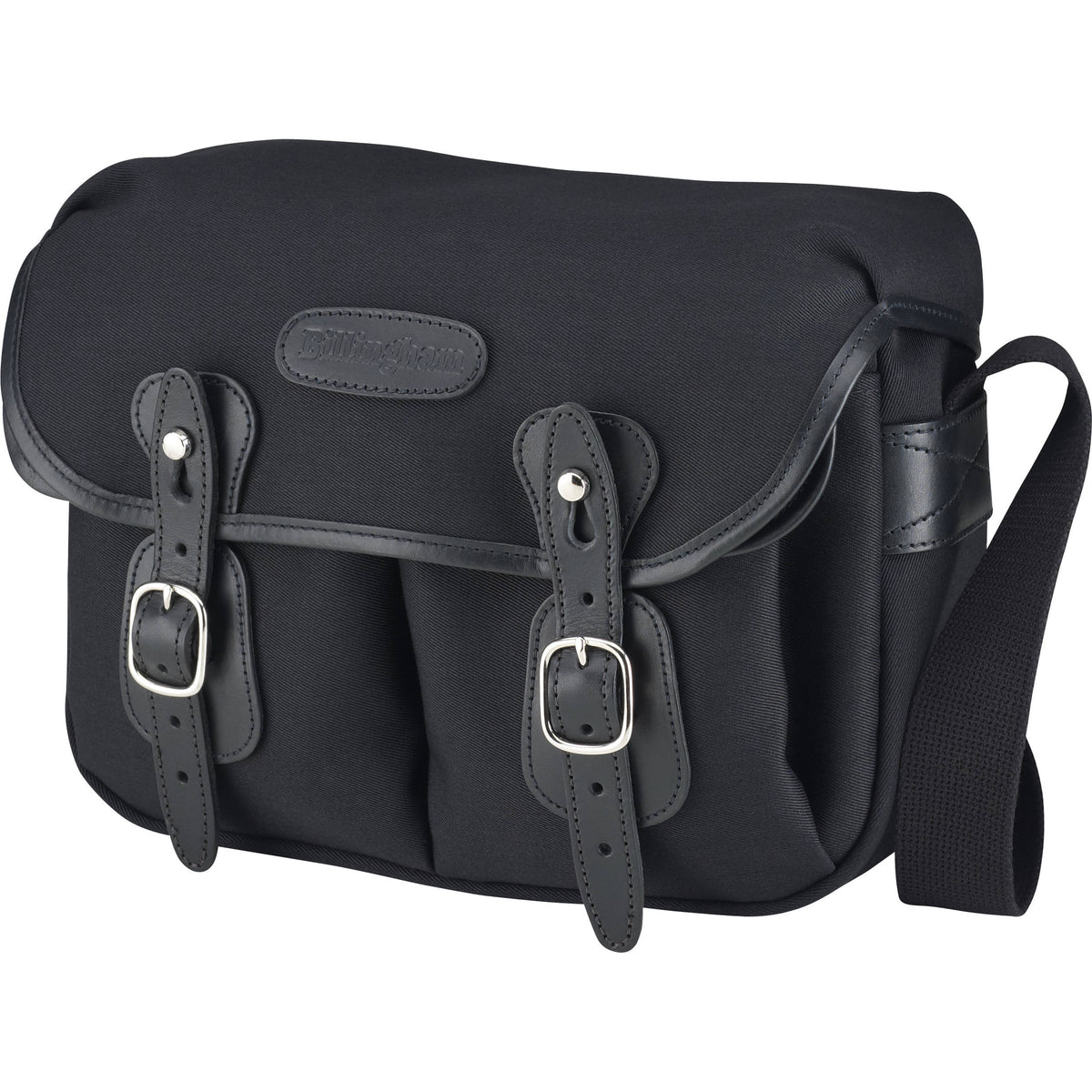 Bandolera Billingham Hadley (Negro con Negro Leather Trim, Chico) - vista principal