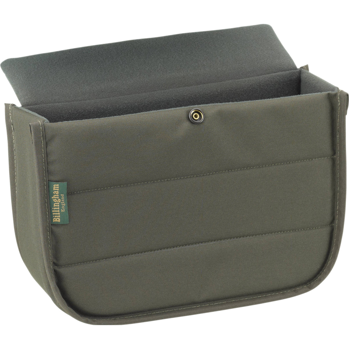 Bandolera Billingham Hadley (Negro con Negro Leather Trim, Chico) - vista frontal