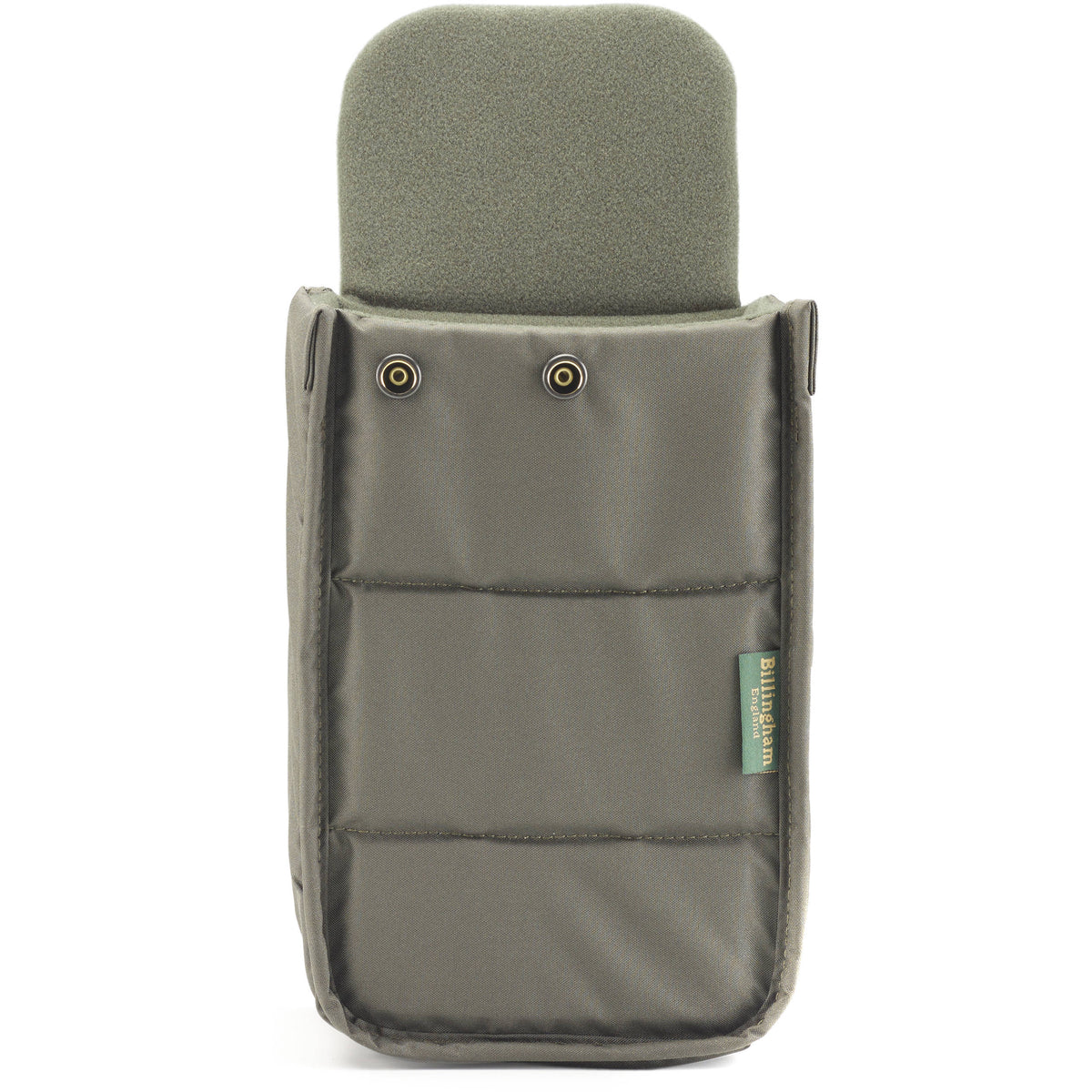 Bandolera Billingham Hadley One (Sage FibreNyte con Chocolate Leather) - detalle