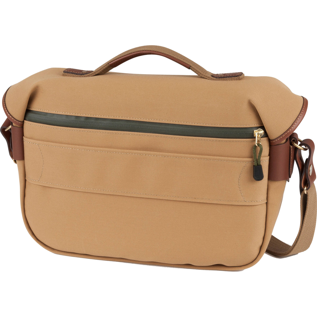 Bandolera Billingham Hadley Pro 2020 (Khaki Canvas y Beige Leather Trim) - vista frontal
