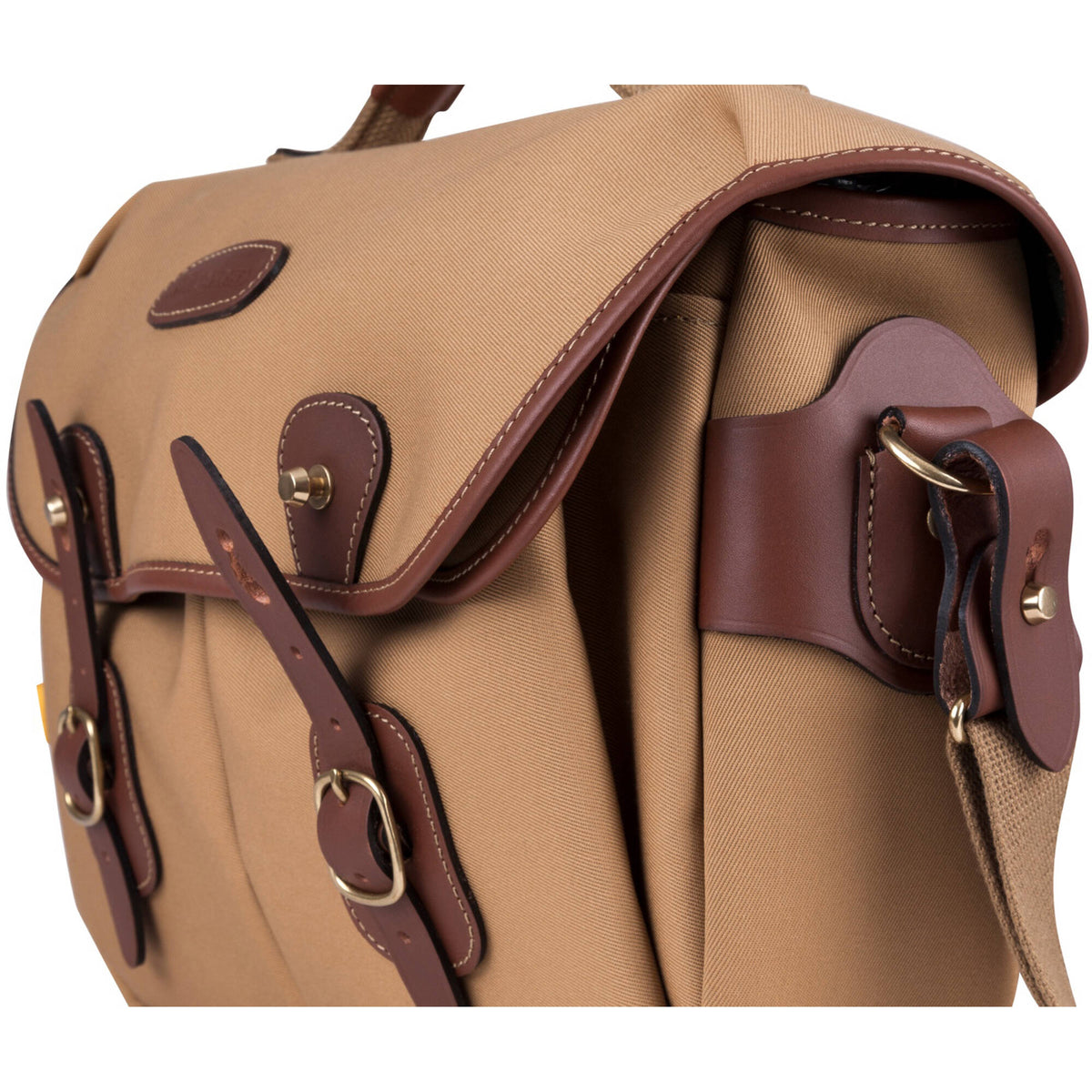 Bandolera Billingham Hadley Pro 2020 (Khaki Canvas y Beige Leather Trim) - vista lateral