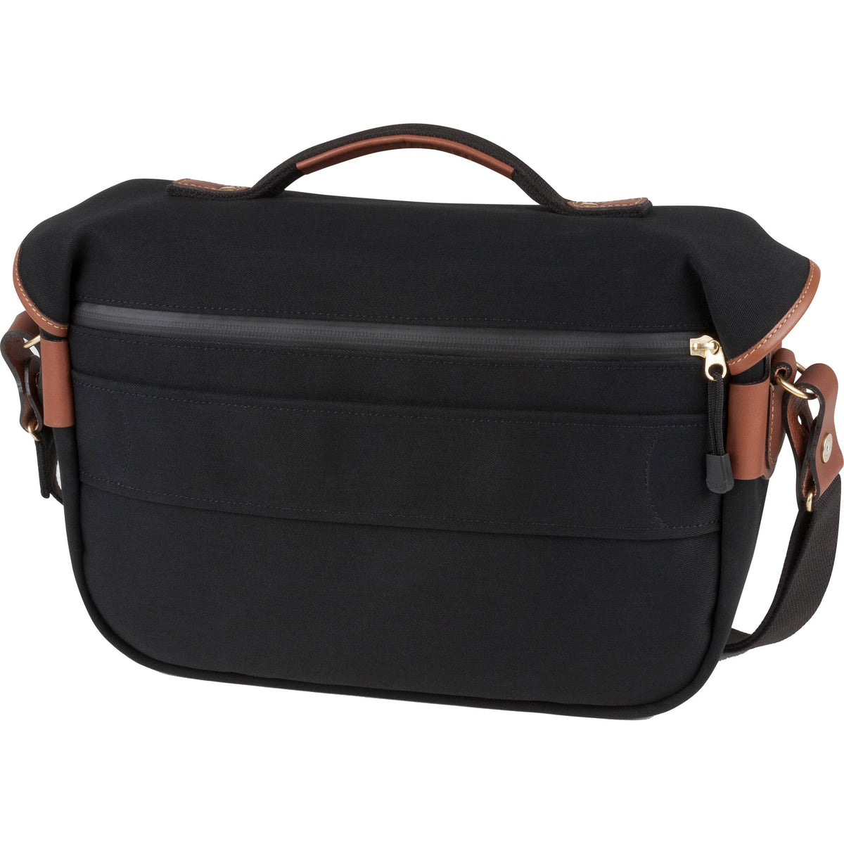 Bandolera Billingham Hadley Pro 2020 (Negro Canvas y Beige Leather Trim) - vista frontal