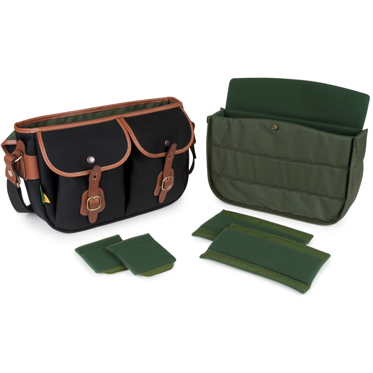 Bandolera Billingham Hadley Pro 2020 (Negro Canvas y Beige Leather Trim) - detalle
