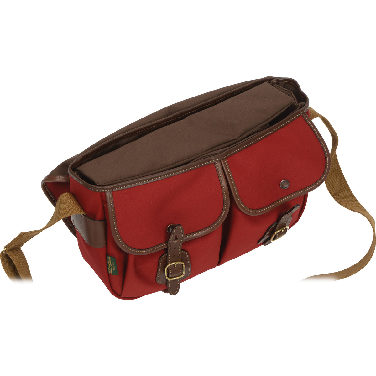 Bandolera Billingham Hadley Pro (Burgundy Canvas / Chocolate Leather Trim, 8.5L) - vista trasera