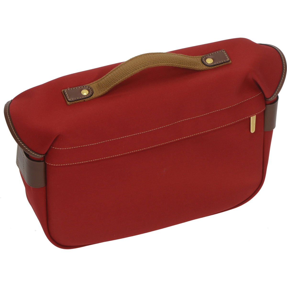 Bandolera Billingham Hadley Pro (Burgundy Canvas / Chocolate Leather Trim, 8.5L) - detalle