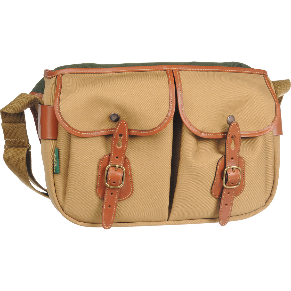 Bandolera Billingham Hadley Pro (Khaki Canvas / Beige Leather Trim, 8.5L) - vista trasera