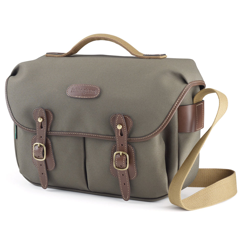 Bandolera Billingham Hadley Pro (Sage FibreNyte / Chocolate Leather Trim, 8.5L) - vista principal