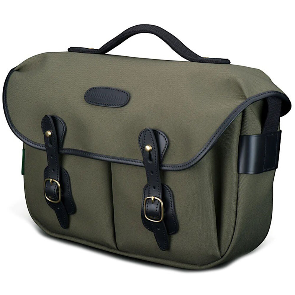 Bandolera Billingham Hadley Pro (Sage FibreNyte / Negro Leather Trim, 8.5L) - vista principal