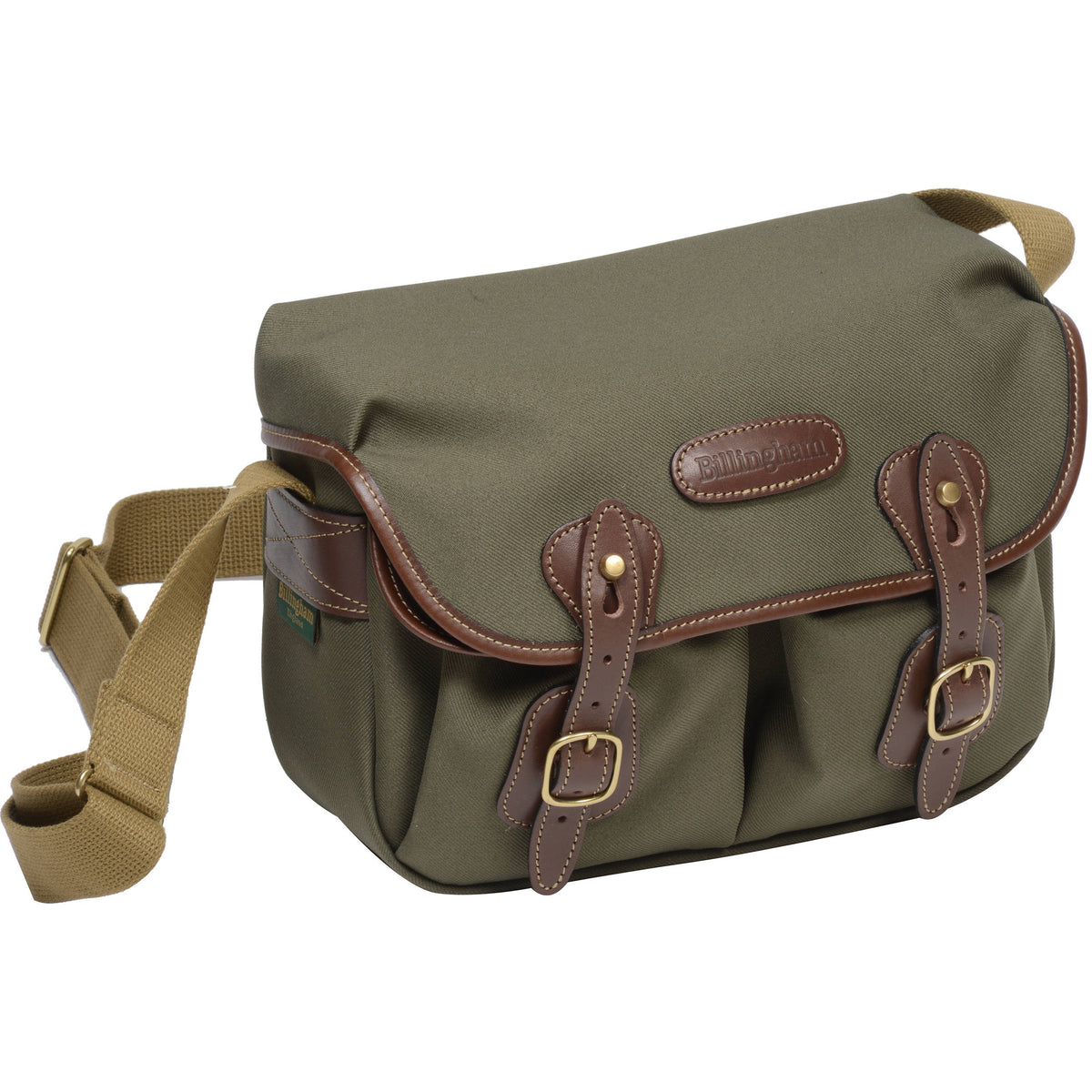 Bandolera Billingham Hadley (Sage con Chocolate Leather Trim, Chico) - vista principal
