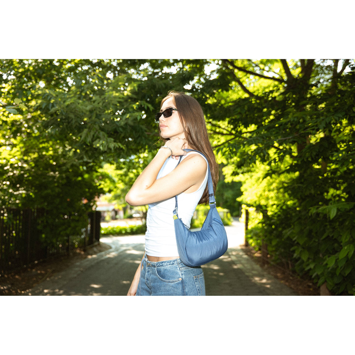 Bandolera Brevite The Whenever Mini (Slate Azul, 2.5L) - vista lateral