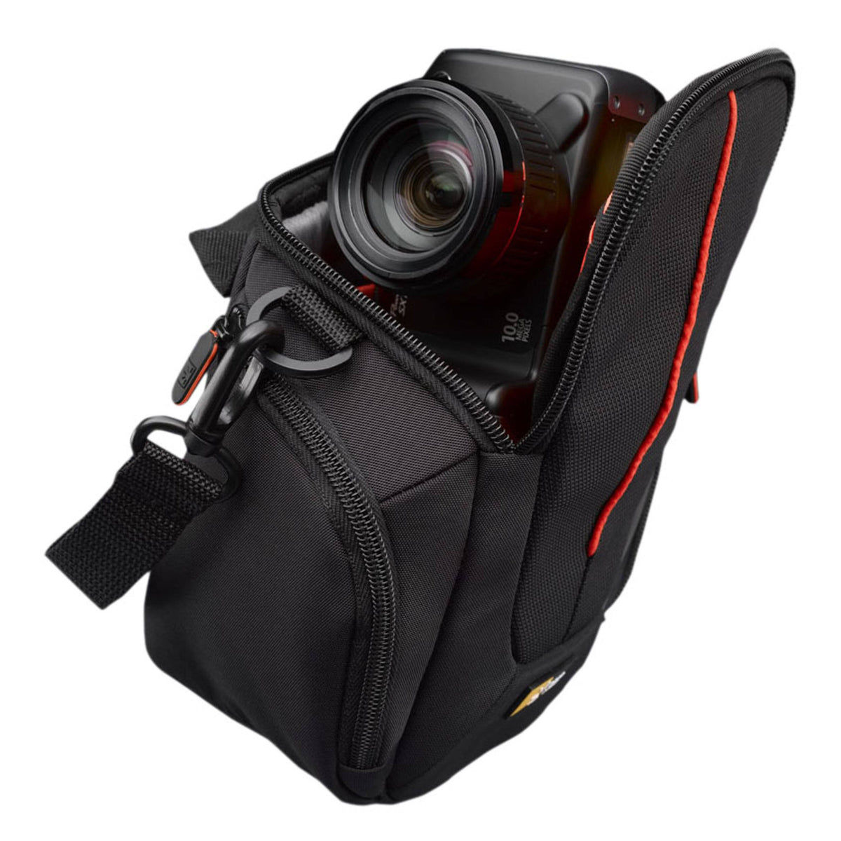 Bandolera Case Logic DCB-304 para zoom largo - puertos y conexiones
