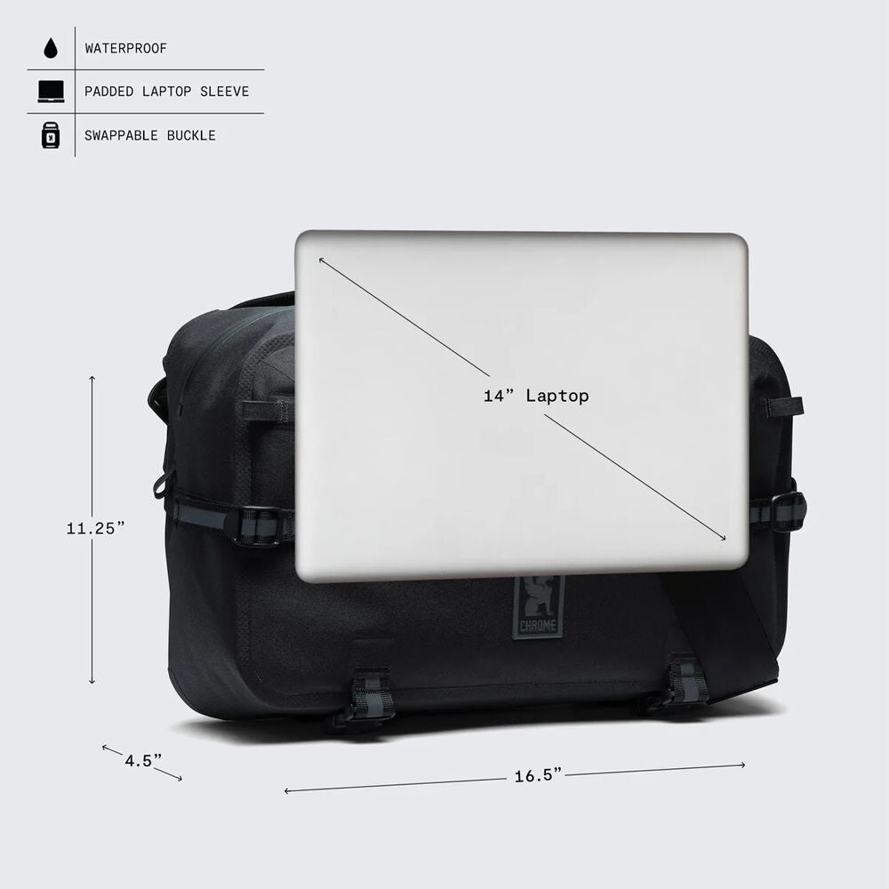 Bandolera Chrome Industries Kadet Max Sling WP (15L) (BG-394-FTRW-NA-NA) - contenido de la caja