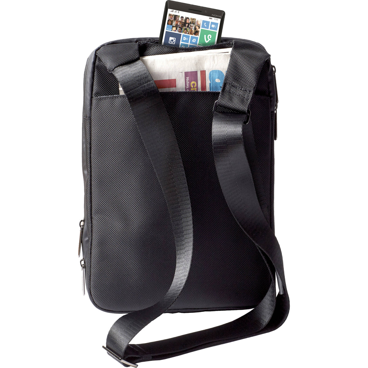 Bandolera Cocoon SLIM XS Tablet Messenger Sling (Negro) - puertos y conexiones