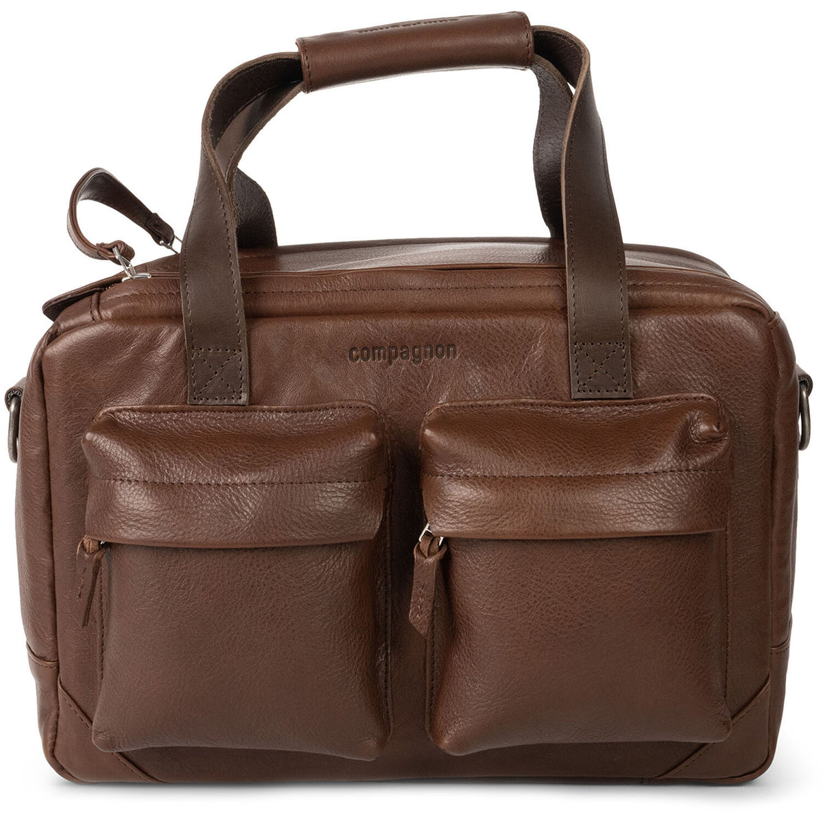 Bandolera compagnon little weekender Gen III (Dark Brown) - vista frontal