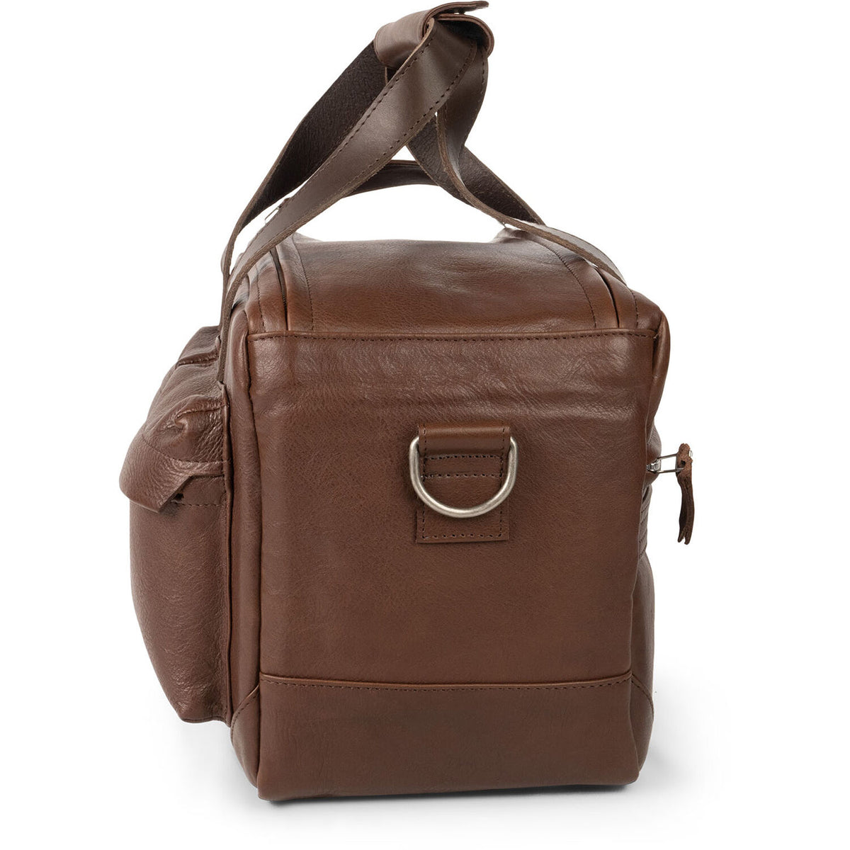 Bandolera compagnon little weekender Gen III (Dark Brown) - detalle